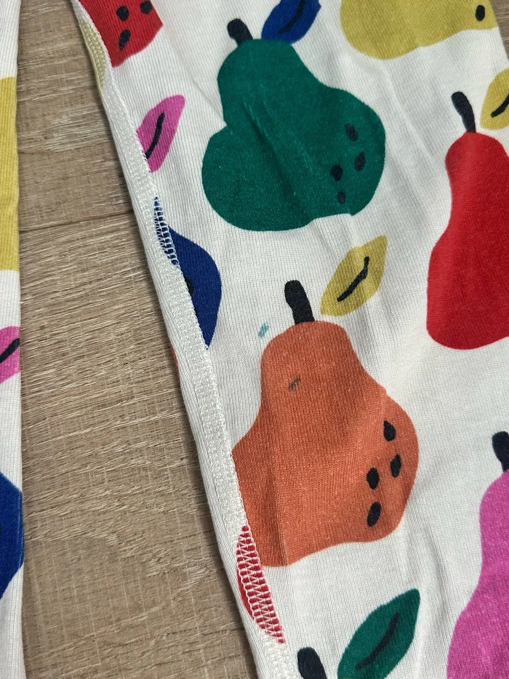 Hanna Andersson White Pear Print Long Sleeve Pajama Set - Multicolor Pears